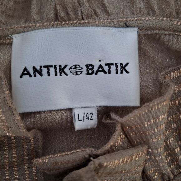 ANTIK BATIK L goldyone blouse, ruffle detail - Picture 7 of 12